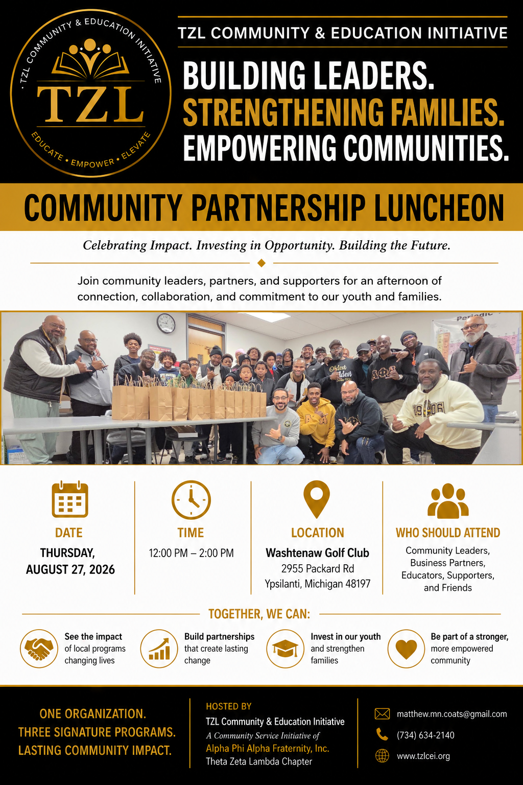 Community Partnership Luncheon flyer